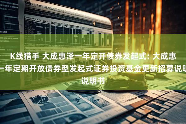 K线猎手 大成惠泽一年定开债券发起式: 大成惠泽一年定期开放债券型发起式证券投资基金更新招募说明书