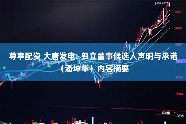 尊享配资 大唐发电: 独立董事候选人声明与承诺（潘坤华）内容摘要
