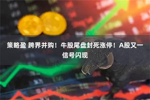 策略盈 跨界并购！牛股尾盘封死涨停！A股又一信号闪现